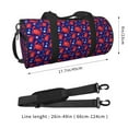thumbnail image 2 of Fotbe Cute Crabs Bolsa Deportiva de Lona Plegable con Estampado, Bolsa de Gimnasio con Bolsillo Seco/Húmedo, Bolsa de Viaje Ultraligera de Gran Capacidad, 2 of 6