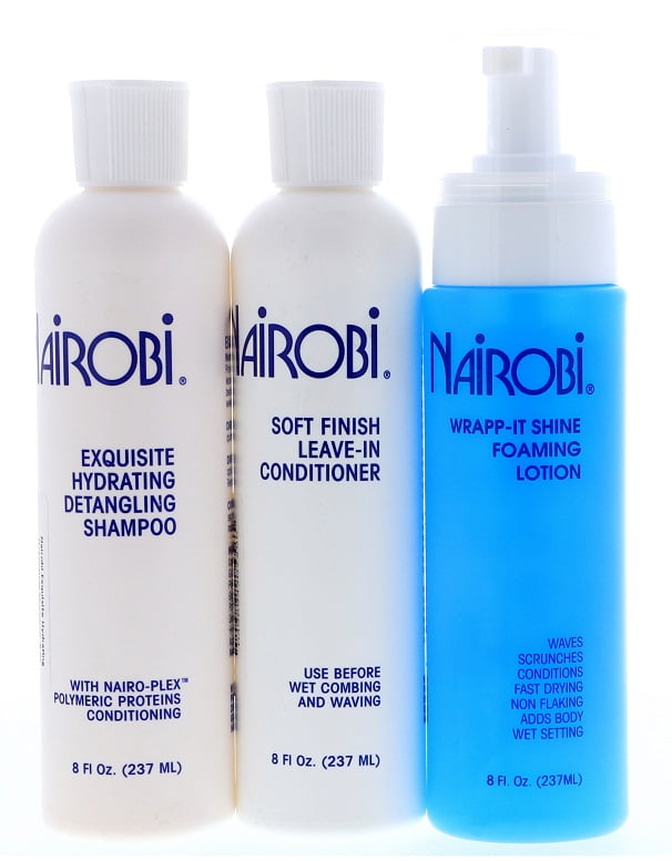 Nairobi Exquisite Hydrating Detangling Shampoo, Soft Finish Leavein