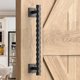 thumbnail image 2 of Large Rustic 12 Inch Sliding Barn Door Pull Handle with Mounting Screws, 2 of 10