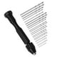 thumbnail image 3 of Micro brocas giratorias a mano, minibrocas de 0,3-3,4mm para joyería, pasadores de mandril de madera, acero de alta velocidad, bricolaje, Kit de sujeción de plástico para carpintería tipo 3 Speravity TO000838-03, 3 of 7
