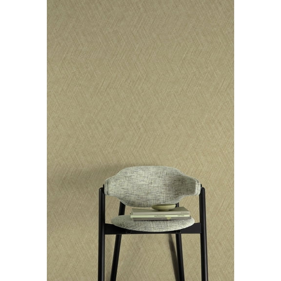 Bungalow Taupe Straw Weave Print Non Woven Non-Pasted Textured Wallpaper 57 Sq. Ft.