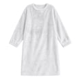 thumbnail image 4 of Frostluinai Women Fuzzy Fleece Nightgowns Plus Size Casual Long Sleeve Sherpa Knee Length House Dress Solid Winter Flannel Night Gown S-4XL, 4 of 7