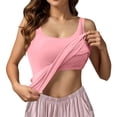thumbnail image 1 of Camiseta sin costuras tipo bralette para mujer: copas incorporadas, diseño sin costuras, ligera para el uso diario., 1 of 8