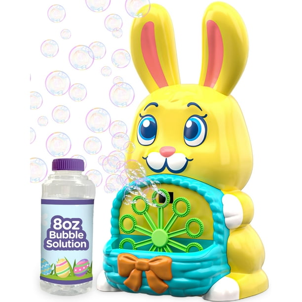 Move2Play , Soplador de Burbujas para Conejitos / Regalo para Niños y Niños Pequeños / Máquina de Burbujas / Juguete para Niños Pequeños, Niños y Niñas / Interior y Exterior / Fiesta de Cumpleaños / D