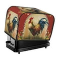 thumbnail image 2 of 1pc, Sunflower Rooster Bread Maker Cover, Chick Print Small Kitchen Appliance Bread Maker Dust Cover Microwave Bread Maker Cover, Suitable for 2 Slices Models, 2 of 7