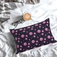 thumbnail image 5 of Rateoe Pink Planets And Stars Pattern Decorative Pillow Case,Throw Pillow Covers,Plush Pillow Cover,Soft Pillow Case,Velvet Pillow Case-14"x20", 5 of 6