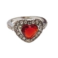 thumbnail image 5 of Anillo de diamantes de amor en forma de corazón simple y exquisito de plata de Jianjie, joyería popular, 5 of 5