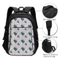 thumbnail image 3 of Balery Turtle Print USB Charging Backpack for Men and Women - Water-Resistant, Anti-Theft Laptop Backpack with USB Port for Travel, Work, School, and College, 3 of 7