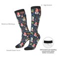 thumbnail image 4 of Fotbe Garden Gnomes Calcetas Divertidas Estampadas para Hombre y Mujer, Calcetas de Algodón hasta la Rodilla para Caminar, Correr, Enfermería y Embarazo, 4 of 6