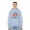 thumbnail image 6 of Unisex Heavy Blend™ Hooded Sweatshirt ROBOCAT is A robot resembling a cat, 6 of 9