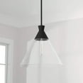 thumbnail image 2 of 1 Light Pendant In Contemporary Style-14 Inches Tall And 15 Inches Wide-Textured Black Finish    -Traditional Installation Capital Lighting 350311Xk, 2 of 3