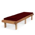 thumbnail image 3 of All Things Cedar CL78-R Reclining Cedar Chaise Lounger | Red Cushion- 82L x 25.875W x 14.25H, 3 of 4