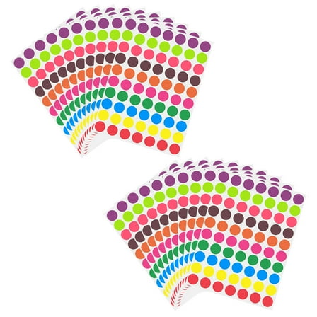 Soimiss 1400Pcs Small Round Adhesive Dots for Color Coding in Storage and Housework