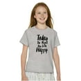 thumbnail image 4 of Perfect Day Happy Inspiring Happiness Girls Kids T Shirt Tees Teen Brisco Brands XS, 4 of 6