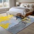 thumbnail image 4 of 5'x8' Area Rugs, Yellow Blue Indoor Outdoor Area Rug for Living Room Bedroom, Modern Abstract Oil Painting Art Washable Bathroom Rugs Kitchen Floor Carpet Mats Home Decor Aesthetic, 4 of 8