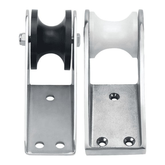 Wofarmy 1Pc Anchor Roller Bracket 316 Stainless Steel Stamping Boat Trailer Bow Anchor Roller Yacht Lift Roller Chain Guide Holder Mount Style B