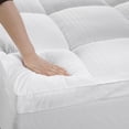 thumbnail image 3 of Mattress Topper Queen Pillow Top Extra Thick Mattress Pad with 8-21 Inch Deep Pocket, 900GSM Soft Breathable & Plush Down Alternative Overfilled Mattress Cover Protector, 60 x 80 Inch, 3 of 7