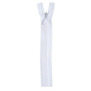 Coats & Clark 9" Polyester All Purpose White Zipper, 1 Each
