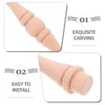 thumbnail image 2 of balaustres de madera sin pintar, decorativos, recortados, para muebles y manualidades., 2 of 7