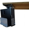 thumbnail image 4 of Under Desk CPU Holder – Adjustable Steel Computer Tower Mount with 360° Swivel & Slide Rail, Height & Width Adjustable PC Holder for Standing Desk, Gray, 4 of 7
