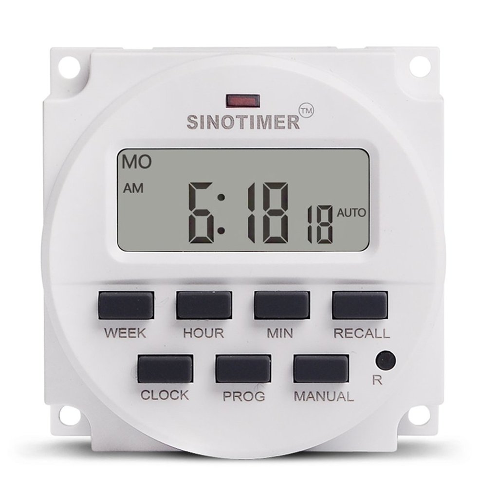 SINOTIMER TM618N-4 12V Programmable Timer Switch with Countdown Time ...