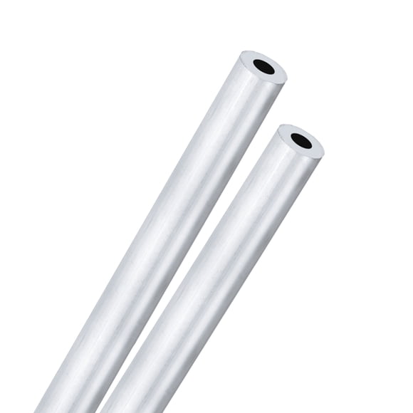 Uxcell 2-Pack 6063 Aluminum Round Tube, 8mmx15mm(IDxOD) 300mm Length Straight Tubing