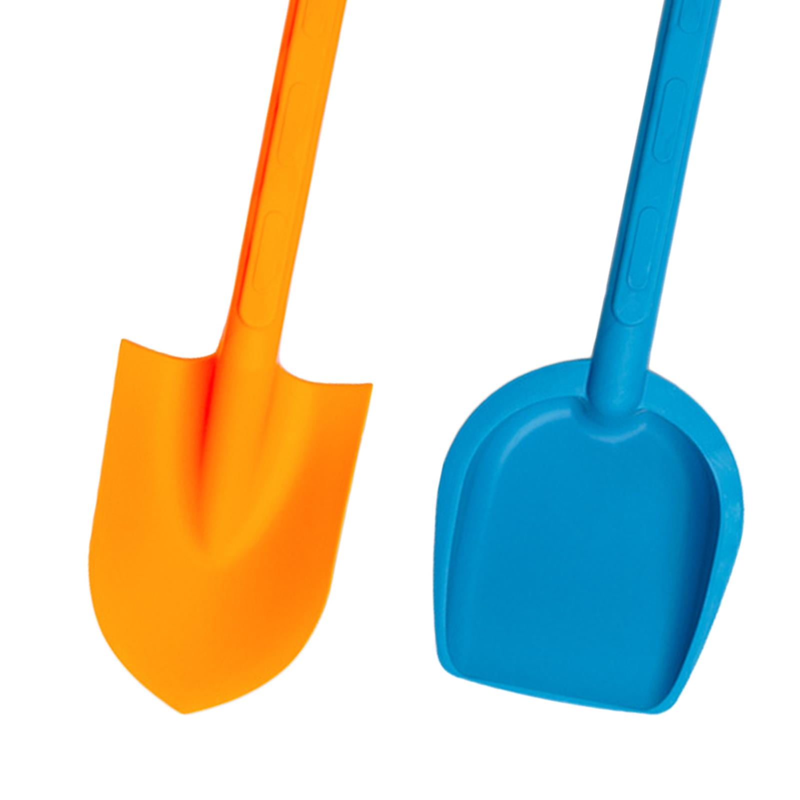 Juego De 2 Palas De Nieve Y Arena Para Niños – Plástico Resistente Con Mango, Colores Surtidos, Ideales Para Playa, Jardín Y Juegos De Invierno