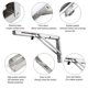 thumbnail image 4 of Folding Shelf Brackets, 2 Pcs Heavy Duty Stainless Steel Collapsible Shelf Bracket, 4 of 5