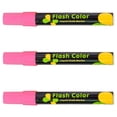 thumbnail image 1 of Marcador Plumon de Cristal ChalkyPink 3 Pzas Rosa Neon VentDepot Punta redonda mediana, 1 of 2