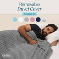 thumbnail image 4 of Quility Weighted Blanket - 15 LB Queen Size - 60"x80", Chevron, 4 of 8