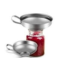 thumbnail image 3 of Canning Funnel, 2 Pack Stainless Steel Canning Supplies Kitchen Funnel Jar Funnel Canning Funnel, 3 of 8
