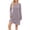 #112-Purple, variant on AUNVITO Women Striped V-Neck Long Sleeve Dress Mid-Length Polyester Casual Wear