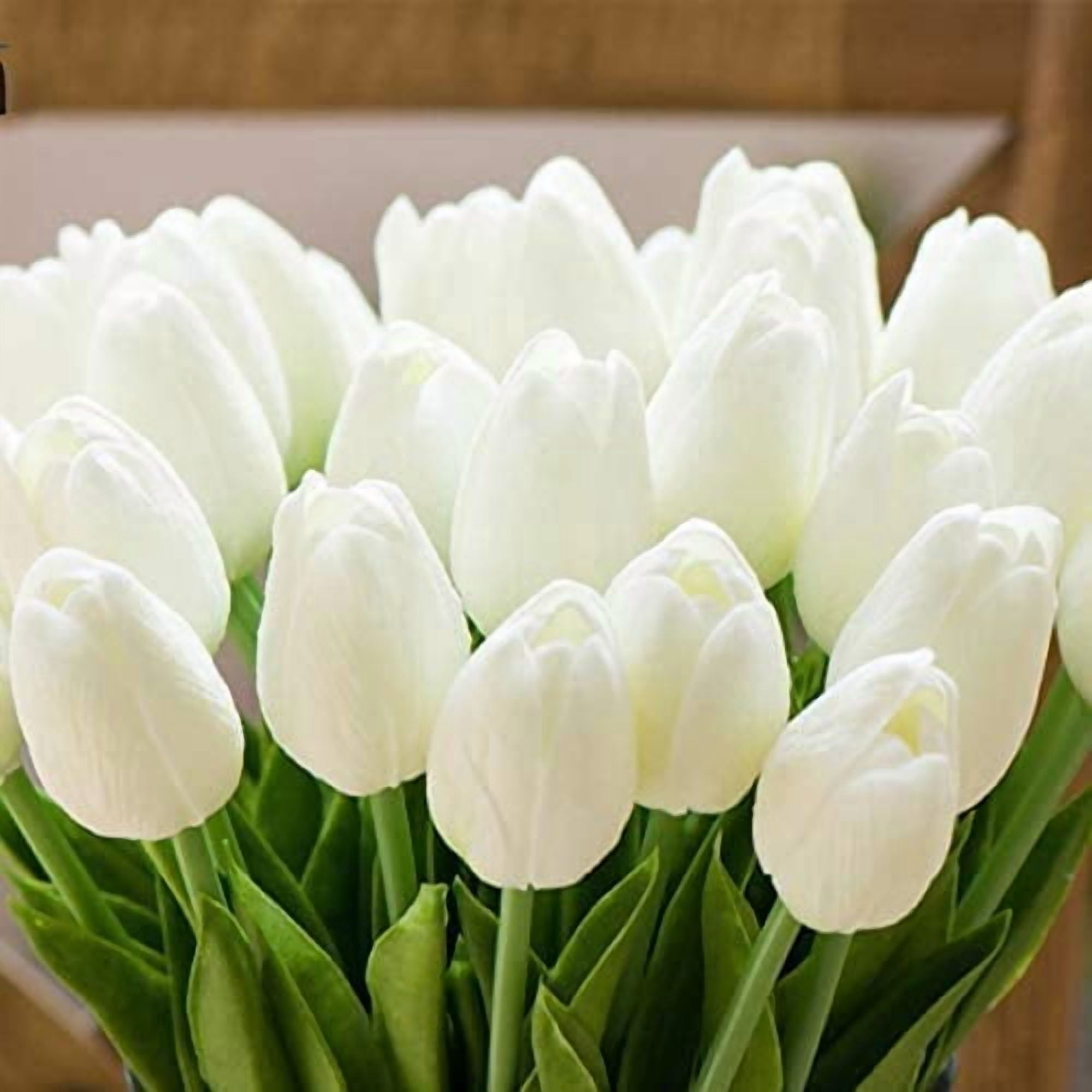 15 Pcs Artificial Tulips Flowers Real Touch Fake Flowers Artificial Flowers Arrangement Bouquet Decoration