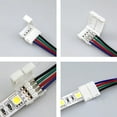 thumbnail image 3 of 10 Pcs 10mm 4 Pin Male Female PCB Connector Cable For RGB 5050 3528 LED Strips, 3 of 8