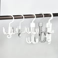 thumbnail image 5 of Unique Bargains 8 Crochets dans 1 Crochet de Placard Multifonction, Organisateur de Rangement Rotatif PP Blanc, 5 of 5