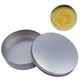 thumbnail image 1 of Tarros de metal redondos para galletas con tapa: diámetro de 2,5" para galletas festivas, 1 of 8
