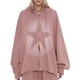 thumbnail image 1 of Gibobby Sudadera mujer, Sudaderas con cierre para mujer, lindas sudaderas con capucha para parejas, con cierre completa, ligera, elástica, activa(Rosa,XG), 1 of 5