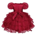thumbnail image 2 of Flower Girls Ruffles Princess Birthday Wedding Party Dress Sequin Cake Dress, 2 of 7