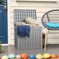 thumbnail image 6 of Patiowell 40 Gallon Outdoor Deck Box, Lockable Weatherproof Plastic Storage with Handles for Patio, Garden, Pool, 6 of 7