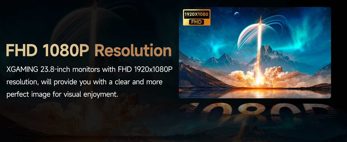 Memzuoix TMDTMD24S1 Ultra-thin 24inch 100Hz Computer Monitor, FHD 1080P LCD