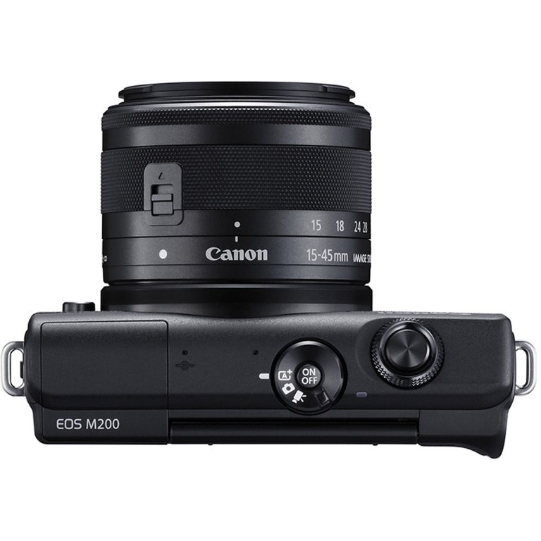 Canon EOS M200 SLR Camera + Canon EF-S 15-45mm f/3.5-5.6 IS STM 