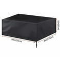 thumbnail image 1 of Bgsha Billiard Pool Table Covers Waterproof Outdoor Indoor Pool Table Cover Scratched-Free Polyester Cloth Rain Dust Sun Protection Patio Furniture Cover 210D 7/8/9FT, 1 of 1