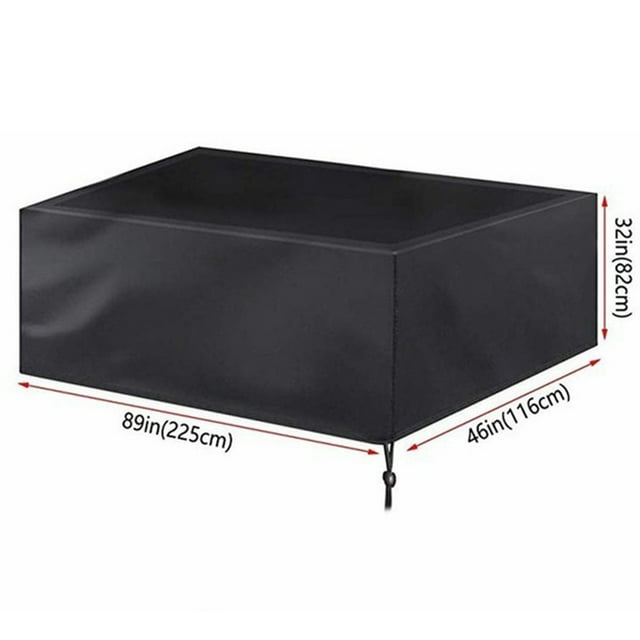 Bgsha Billiard Pool Table Covers Waterproof Outdoor Indoor Pool Table Cover Scratched-Free Polyester Cloth Rain Dust Sun Protection Patio Furniture Cover 210D 7/8/9FT