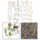 thumbnail image 4 of Abierto Bisel Marco Colgantes Charm Geométrico Bandejas Hollow Forma Surtido Forma Abrir Atrás Pendientes Moldes con 1 Rollo Cinta Transparente Y 2pcs 55 piezas Macarena Bisel abierto Colgantes Encantos, 4 of 8