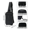 thumbnail image 3 of Gaming Console Carrying Case, Large Capacity Handheld Gaming Console Storage Bag Multi Purpose Dual Zipper Comfortable  for Home, 3 of 7