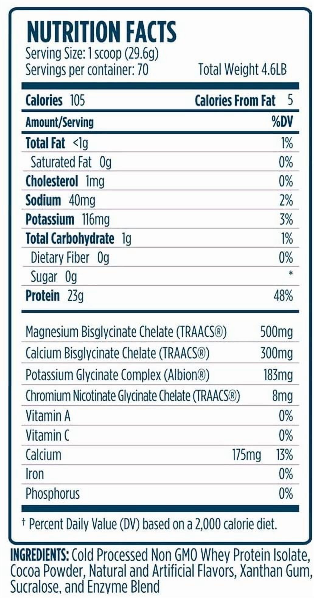 VMI Sports | Protolyte Whey Isolate Protein Powder | Low-Calorie 100% Whey Protein Isolate | Non-GMO Low Sugar Lactose Free and Gluten Free - 4.6 Pound (Chocolate Fudge Cookie)
