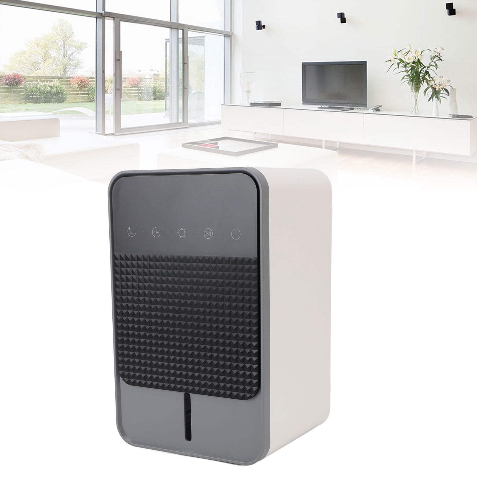 Semiconductor Dehumidifier, Water Full Alert Auto Shut Off Home Dehumidifier 7 Color Ambient Light  for Bedroom US Plug,EU Plug