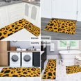 thumbnail image 5 of Yellow and Black Of Leopard Print Kitchen Rugs Sets Of 2,Anti Fatigue Kitchen Mat Rugs Non Slip Washable,Decorative Kitchen Floor Mats for Kitchen,Sink,Laundry,17"x30"+17"x47", 5 of 7