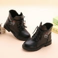 thumbnail image 6 of REDARER Girls' -Lined Winter Boots - Warm Short Snow Booties for Big Kids,Color:Z5 Black,Size:9.5-10 Years, 6 of 9
