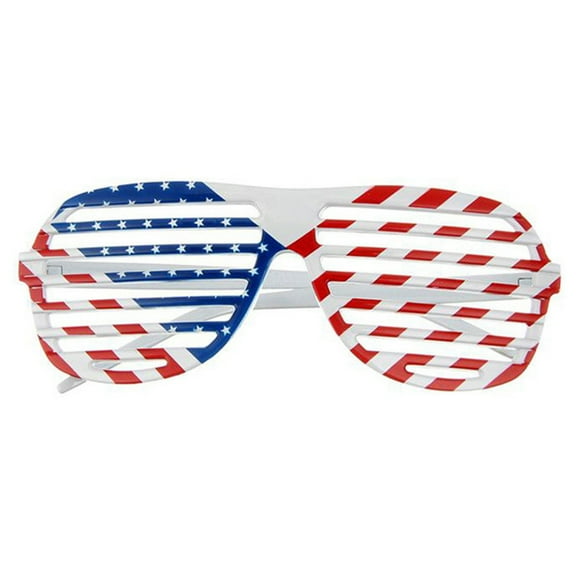 TNOBHG Usa Flag Sunglasses 1/5/24pcs Independence Day Glasses Flag Set White Blue Star Striped Pattern Shutter Glasses American Flag 4th of July Party